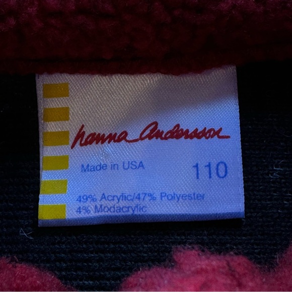 Hanna Andersson Nordic Fleece Pullover Half Zip, Size 110 Boys Girls - Picture 2 of 5